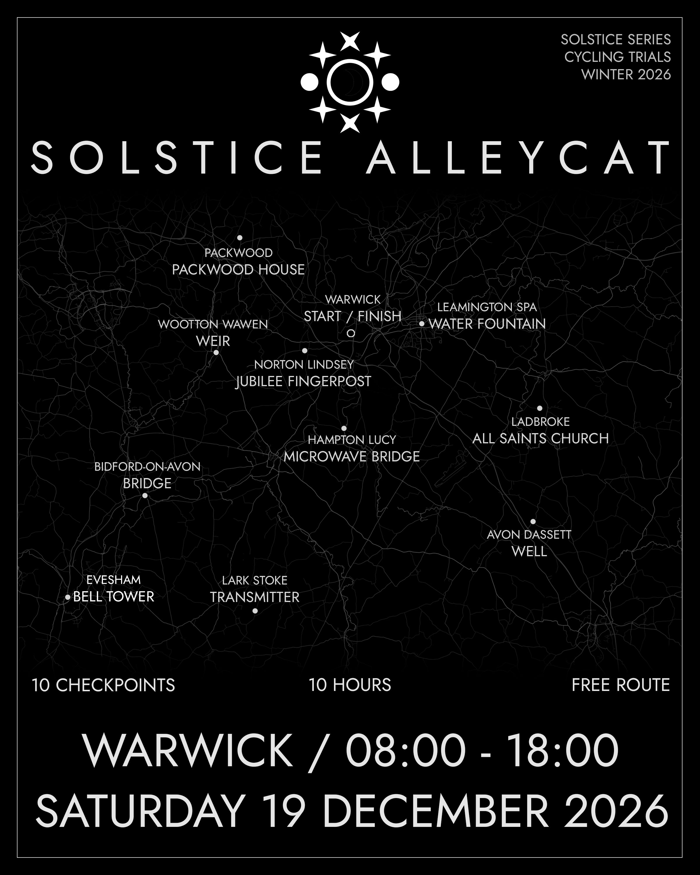 Solstice Alleycat 2026 Checkpoints